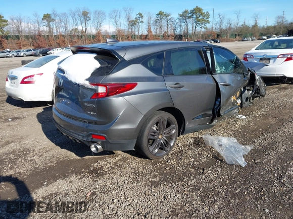 2022 Acura RDX w/A-Spec Package with VIN 5J8TC2H65NL008336, listed as a IAAI auction lot 40936324 with 28,248 mi miles. Bid and sale history available at carsss.com. Image 4.