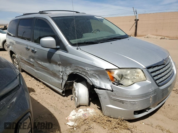 2010 Chrysler Town & Country Touring with VIN 2A4RR5D15AR441041, listed as a Copart auction lot 49857555 with 114,309 mi miles and Salvage Title. Bid and sale history available at carsss.com. Image 4.