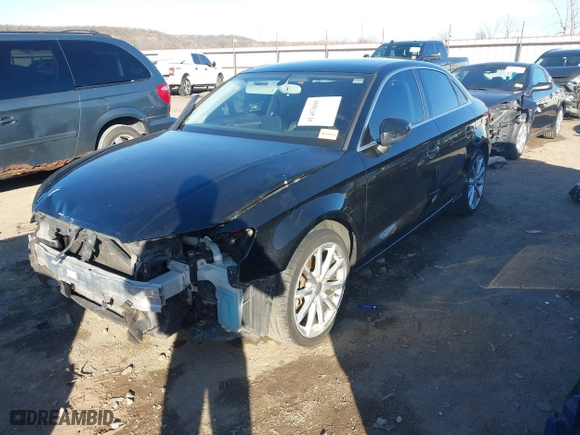 2015 Audi A3 2.0T Premium Plus with VIN WAUEFGFFXF1142798, listed as a IAAI auction lot 41453685 with 130,815 mi miles. Bid and sale history available at carsss.com. Image 18.