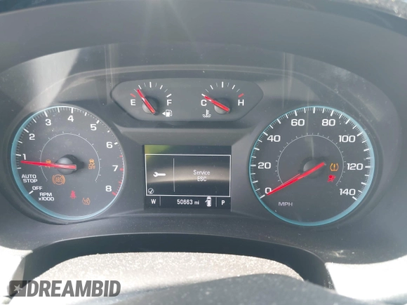 2021 Chevrolet Traverse LS with VIN 1GNERFKWXMJ201136, listed as a IAAI auction lot 42254422 with 50,663 mi miles and . Bid and sale history available at DreamBid. Image 7.
