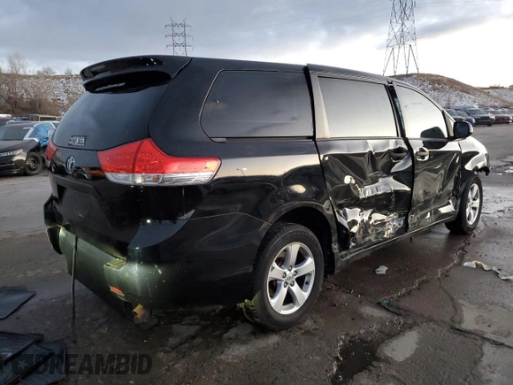 2014 Toyota Sienna L with VIN 5TDZK3DC1ES486586, listed as a Copart auction lot 84680574 with 122,332 mi miles and Salvage Title. Bid and sale history available at carsss.com. Image 3.
