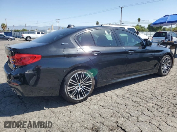 2018 BMW 5 Series 530e with VIN WBAJA9C53JB251434, listed as a Copart auction lot 56971115 with 225,345 mi miles and Clean title. Bid and sale history available at DreamBid. Image 3.
