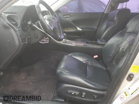 2011 Lexus IS 350 with VIN JTHCE5C22B5001387, listed as a Copart auction lot 43268425 with 147,066 mi miles and Salvage title. Bid and sale history available at DreamBid. Image 7.