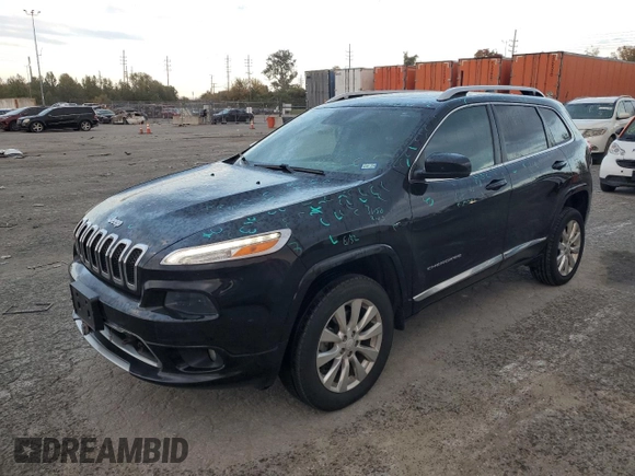 2018 Jeep Cherokee Overland with VIN 1C4PJMJX8JD562138, listed as a Copart auction lot 77249404 with 119,865 mi miles and Salvage Title. Bid and sale history available at carsss.com. Image 1.