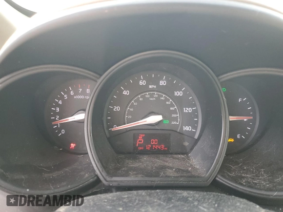 2013 Kia Rio LX with VIN KNADM4A31D6113719, listed as a Copart auction lot 44825165 with 121,443 mi miles and Salvage Title. Bid and sale history available at carsss.com. Image 9.