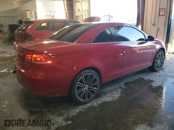 2013 Volkswagen Eos Komfort with VIN WVWBW8AHXDV002194, listed as a Copart auction lot 41604255 with 84,956 mi miles and Salvage Title. Bid and sale history available at DreamBid. Image 3.
