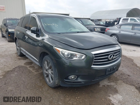 2014 Infiniti QX60 with VIN 5N1AL0MN4EC500276, listed as a IAAI auction lot 42088386 with 125,888 mi miles. Bid and sale history available at carsss.com. Image 1.
