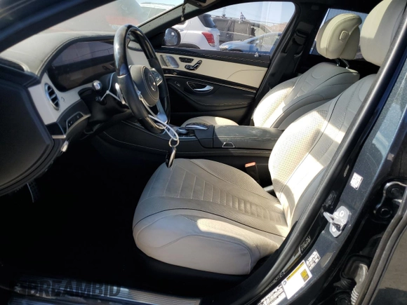 2020 Mercedes-Benz S S 560 with VIN WDDUG8GB4LA513291, listed as a Copart auction lot 61522844 with 40,646 mi miles and Salvage Title. Bid and sale history available at carsss.com. Image 7.