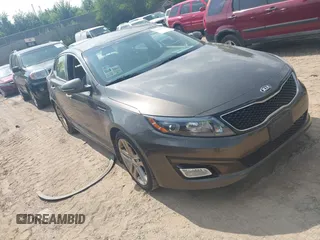 2014 Kia Optima LX with VIN 5XXGM4A76EG335632, listed as a IAAI auction lot 42833720 with 163,189 mi miles and . Bid and sale history available at DreamBid. Image 1.