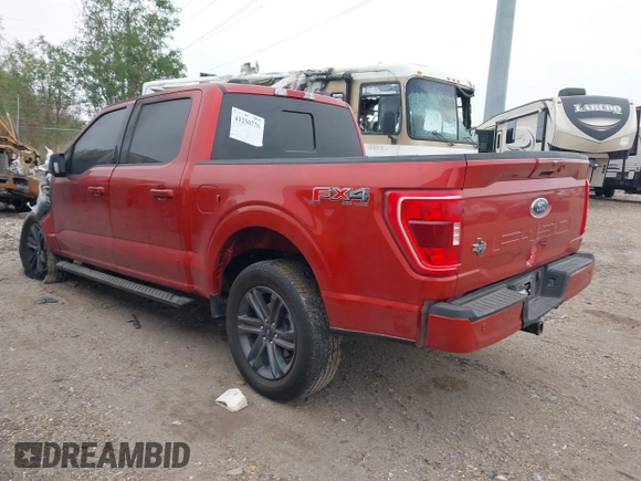 2023 Ford F-150 XL with VIN 1FTFW1E58PKF53254, listed as a IAAI auction lot 41250776 with 1 mi miles. Bid and sale history available at carsss.com. Image 3.