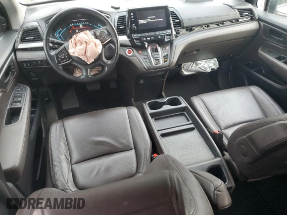 2019 Honda Odyssey EX-L with VIN 5FNRL6H72KB036411, listed as a Copart auction lot 43277355 with 76,244 mi miles and Salvage Title. Bid and sale history available at DreamBid. Image 8.