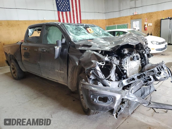 2020 Ram 1500 Big Horn with VIN 1C6SRFFM2LN249037, listed as a Copart auction lot 62484994 with 0 mi miles and Non Repairable. Bid and sale history available at carsss.com. Image 4.
