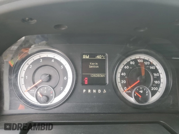 2014 Ram 2500 Tradesman with VIN 3C6TR5HT0EG243493, listed as a Copart auction lot 53492495 with 128,280 mi miles and Salvage Title. Bid and sale history available at carsss.com. Image 9.