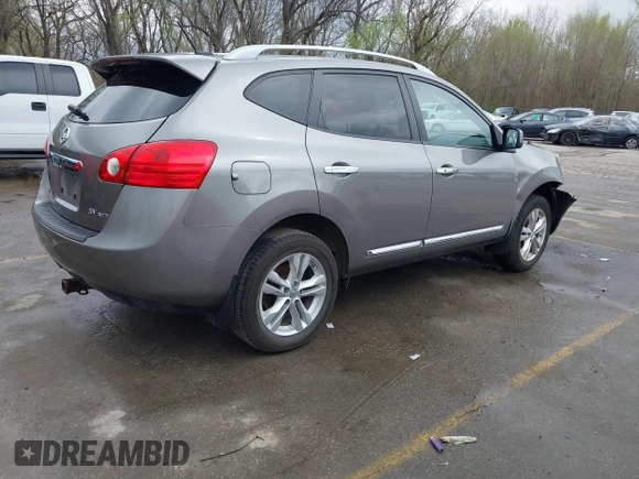2012 Nissan Rogue S with VIN JN8AS5MV1CW373281, listed as a IAAI auction lot 41925184 with 140,722 mi miles and . Bid and sale history available at DreamBid. Image 4.