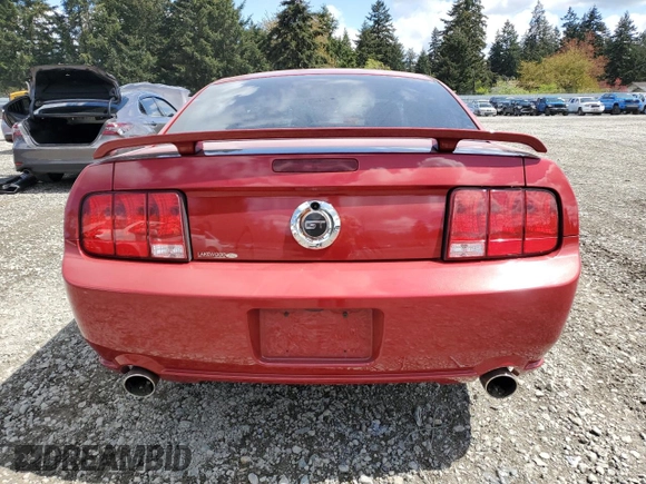 2008 Ford Mustang GT Deluxe с VIN 1ZVHT82H185189443, выставлен на аукционе Copart как лот 54793485 с пробегом 28 582 миль миль и Списание • Salvage title. История ставок и продаж доступна на DreamBid. Изображение 6.
