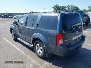 2005 Nissan Pathfinder SE with VIN 5N1AR18W55C778885, listed as a IAAI auction lot 42541827 with 147,853 mi miles and . Bid and sale history available at DreamBid. Image 3.
