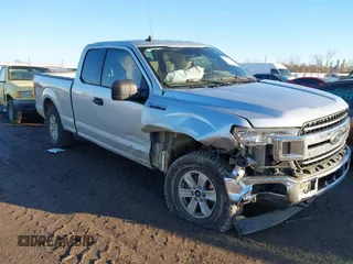 2019 Ford F-150 XL with VIN 1FTFX1E55KKC23450, listed as a IAAI auction lot 41284912 with 110,604 mi miles and . Bid and sale history available at DreamBid. Image 1.