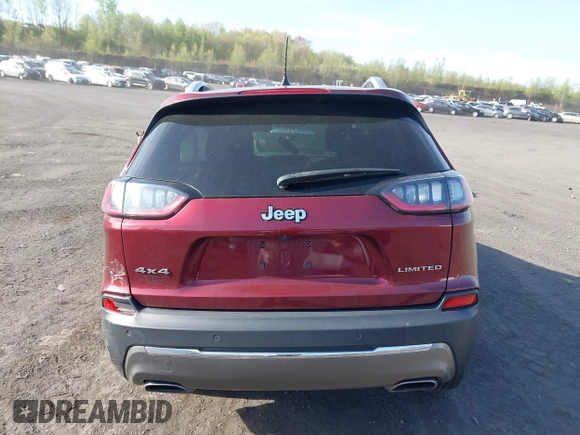 2019 Jeep Cherokee Limited with VIN 1C4PJMDN0KD299607, listed as a IAAI auction lot 42158424 with 80,014 mi miles and . Bid and sale history available at DreamBid. Image 16.