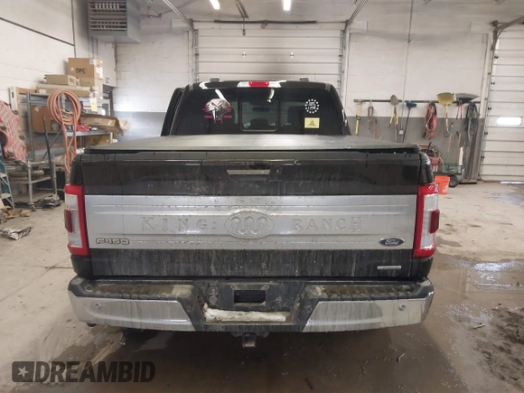 2021 Ford F-150 XL with VIN 1FTFW1E8XMFA47553, listed as a IAAI auction lot 41496255 with 83,711 mi miles. Bid and sale history available at carsss.com. Image 16.