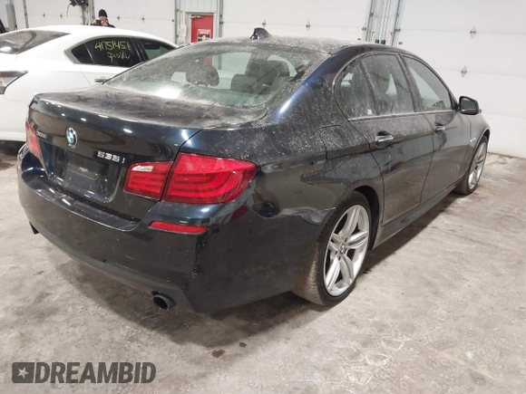 2013 BMW 5 Series 535i xDrive with VIN WBAFU7C5XDDU67162, listed as a IAAI auction lot 41741520 with 143,998 mi miles and . Bid and sale history available at carsss.com. Image 4.