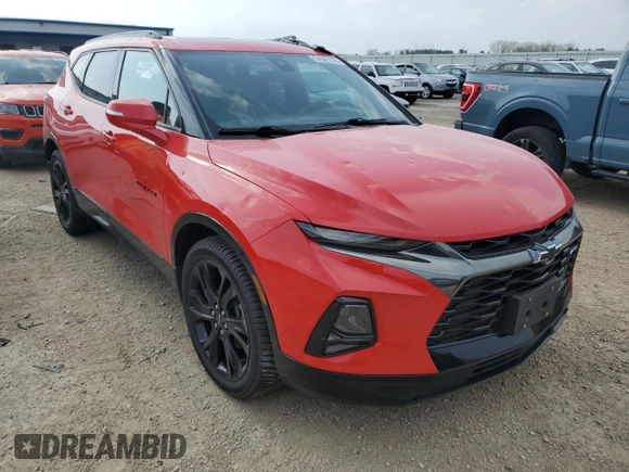 2019 Chevrolet Blazer RS z VIN 3GNKBJRS6KS621369, wystawiony jako Copart lot #54591215 z przebiegiem 64 164 mil mil oraz Szkoda całkowita • Salvage title. Historia ofert i sprzedaży dostępna na DreamBid. Obrazek 4.