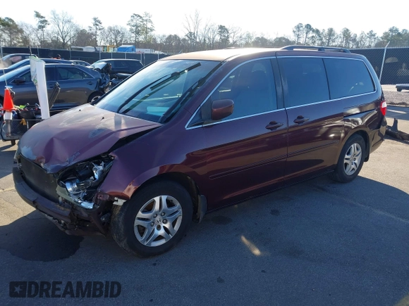 2007 Honda Odyssey EX with VIN 5FNRL38487B440275, listed as a IAAI auction lot 41588030 with 280,937 mi miles. Bid and sale history available at carsss.com. Image 18.