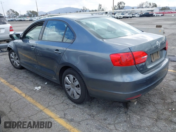 2013 Volkswagen Jetta Sedan S with VIN 3VW2K7AJ0DM368021, listed as a IAAI auction lot 41547648 with 155,678 mi miles. Bid and sale history available at carsss.com. Image 3.