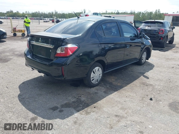 2022 Mitsubishi Mirage ES with VIN ML32FUFJ7NHF06356, listed as a IAAI auction lot 41815806 with 30,873 mi miles and . Bid and sale history available at DreamBid. Image 4.