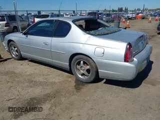 2003 Chevrolet Monte Carlo LS with VIN 2G1WW12E039357575, listed as a IAAI auction lot 41865778 with 1 mi miles. Bid and sale history available at carsss.com. Image 3.