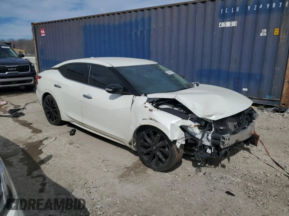 2017 Nissan Maxima SV with VIN 1N4AA6AP0HC391439, listed as a Copart auction lot 55260765 with 61,995 mi miles and Salvage Title. Bid and sale history available at carsss.com. Image 4.