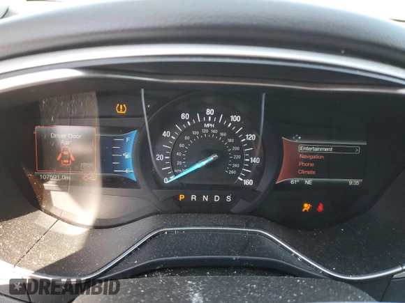 2015 Ford Fusion SE with VIN 3FA6P0H79FR206147, listed as a Copart auction lot 52902475 with 107,591 mi miles and Salvage title. Bid and sale history available at DreamBid. Image 9.