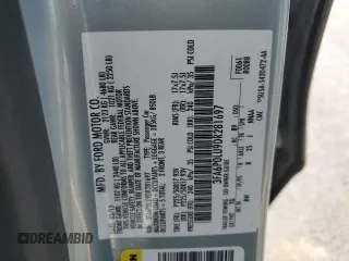 2013 Ford Fusion SE Hybrid with VIN 3FA6P0LU9DR281697, listed as a Copart auction lot 58583675 with 136,121 mi miles and Salvage title. Bid and sale history available at DreamBid. Image 12.