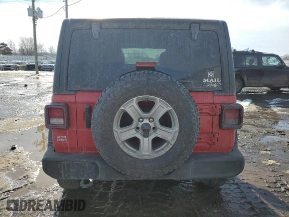 2021 Jeep Wrangler Unlimited Sport with VIN 1C4HJXKN2MW640909, listed as a Copart auction lot 42649335 with Not provided miles and Clean title. Bid and sale history available at DreamBid. Image 6.