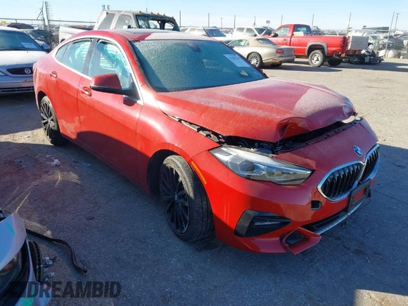 2021 BMW 2 Series 228i with VIN WBA53AK0XM7J01878, listed as a IAAI auction lot 41251154 with 61,199 mi miles. Bid and sale history available at carsss.com. Image 1.