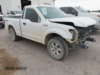 2018 Ford F-150 XL with VIN 1FTMF1CB6JKF34886, listed as a IAAI auction lot 42057393 with 129,936 mi miles and . Bid and sale history available at DreamBid. Image 1.