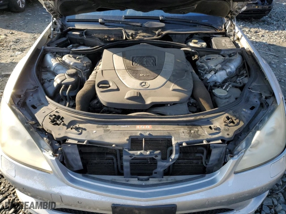 2007 Mercedes-Benz S-Class 5.5L V8 with VIN WDDNG86X77A105679, listed as a Copart auction lot 44244635 with 150,924 mi miles and Salvage Title. Bid and sale history available at carsss.com. Image 11.