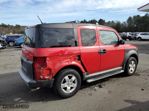 2005 Honda Element EX with VIN 5J6YH18655L002241, listed as a Copart auction lot 46247395 with NaN miles and Salvage Title. Bid and sale history available at carsss.com. Image 3.