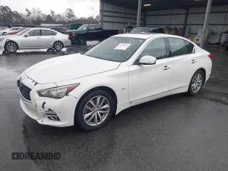 2017 Infiniti Q50 2.0t with VIN JN1CV7AR0HM681482, listed as a IAAI auction lot 41734242 with 228,838 mi miles. Bid and sale history available at carsss.com. Image 18.