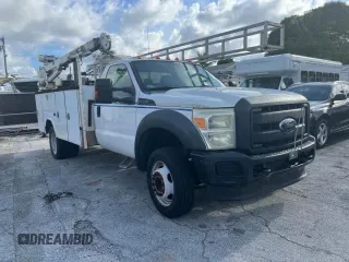 2013 Ford F-550 XL with VIN 1FDUF5GY4DEB60881, listed as a Copart auction lot 75916354 with 139,833 mi miles and Clean Title. Bid and sale history available at carsss.com. Image 1.