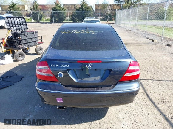 2004 Mercedes-Benz CLK 3.2L with VIN WDBTJ65J44F084713, listed as a IAAI auction lot 42072365 with 127,824 mi miles. Bid and sale history available at carsss.com. Image 16.