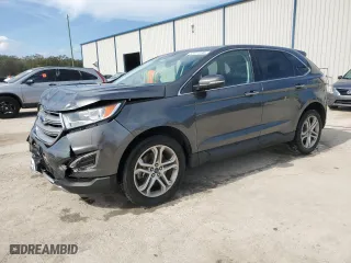 2017 Ford Edge Titanium with VIN 2FMPK3K80HBC69716, listed as a Copart auction lot 44127295 with 105,245 mi miles and Salvage Title. Bid and sale history available at carsss.com. Image 1.