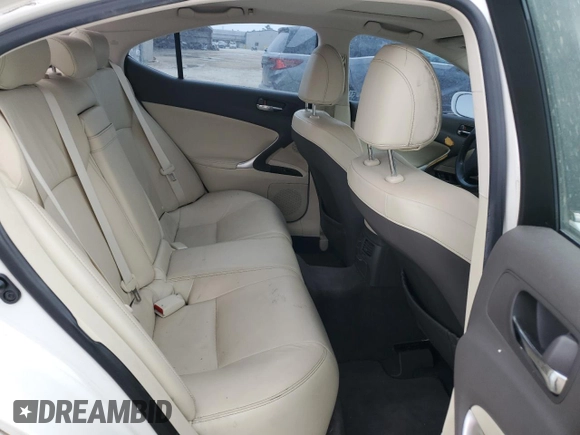 2012 Lexus IS 250 with VIN JTHBF5C28C5167519, listed as a Copart auction lot 51755455 with 265,040 mi miles and Salvage Title. Bid and sale history available at DreamBid. Image 10.