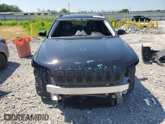 2021 Jeep Cherokee Altitude with VIN 1C4PJLLBXMD144549, listed as a Copart auction lot 62163435 with 94,571 mi miles and Salvage title. Bid and sale history available at DreamBid. Image 5.