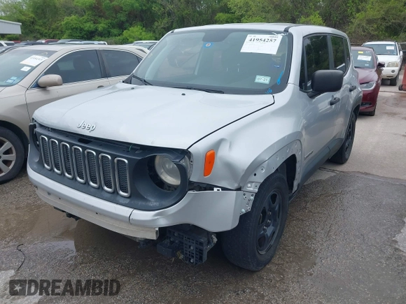 2018 Jeep Renegade Sport with VIN ZACCJAABXJPG96474, listed as a IAAI auction lot 41954257 with 95,900 mi miles and . Bid and sale history available at DreamBid. Image 17.