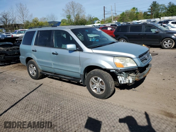 2003 Honda Pilot EX with VIN 2HKYF18493H587563, listed as a Copart auction lot 54897205 with 120,408 mi miles and Salvage Title. Bid and sale history available at carsss.com. Image 4.