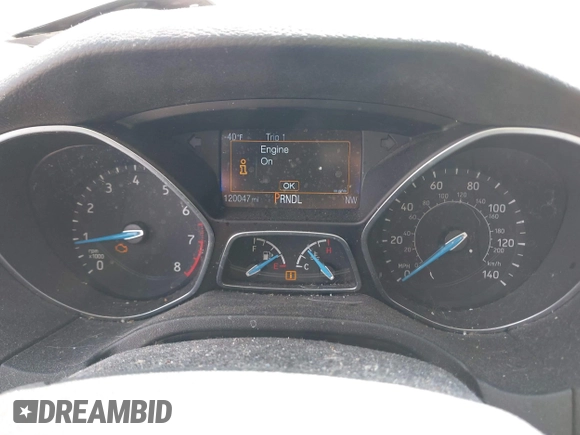 2016 Ford Focus SE with VIN 1FADP3F2XGL354565, listed as a IAAI auction lot 41590623 with 120,047 mi miles. Bid and sale history available at carsss.com. Image 7.