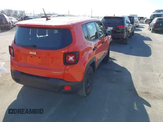 2017 Jeep Renegade Sport with VIN ZACCJBABXHPG35979, listed as a IAAI auction lot 41781553 with 71,265 mi miles and . Bid and sale history available at carsss.com. Image 4.