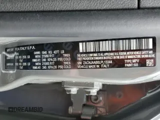 2020 Jeep Renegade Sport with VIN ZACNJAAB0LPL13344, listed as a Copart auction lot 49904585 with 53,663 mi miles and Salvage Title. Bid and sale history available at carsss.com. Image 12.