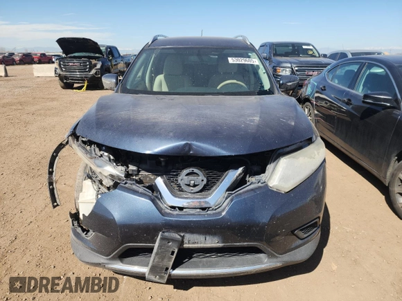 2015 Nissan Rogue SV with VIN KNMAT2MV7FP576231, listed as a Copart auction lot 53029605 with 170,603 mi miles and Salvage Title. Bid and sale history available at carsss.com. Image 5.