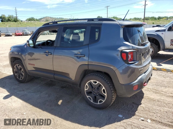2016 Jeep Renegade Trailhawk z VIN ZACCJBCT2GPC65342, wystawiony jako Copart lot #63436625 z przebiegiem 62 546 mil mil oraz Czysty tytuł • Clean title. Historia ofert i sprzedaży dostępna na DreamBid. Obrazek 2.